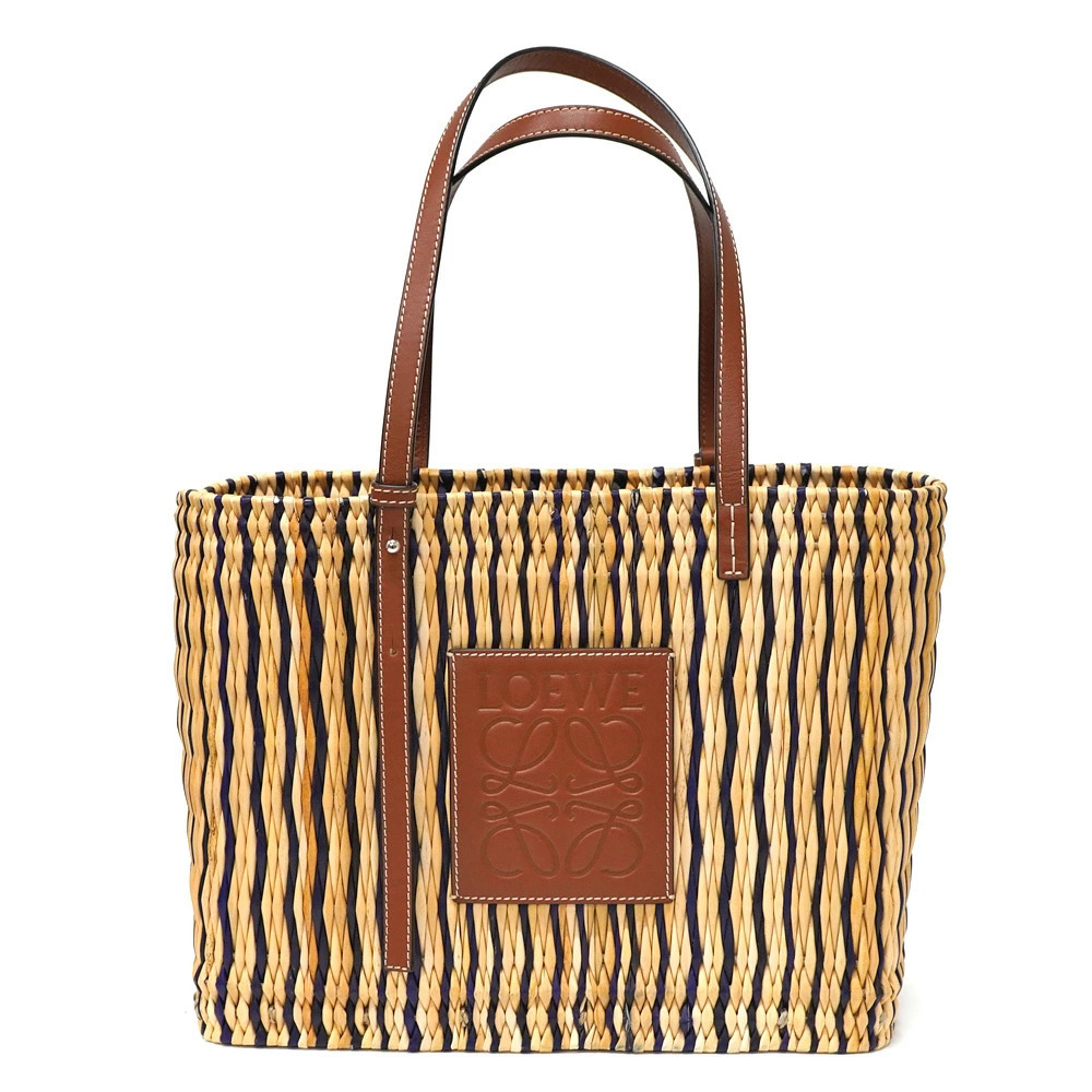 Loewe Square Basket Tote Bag Brown